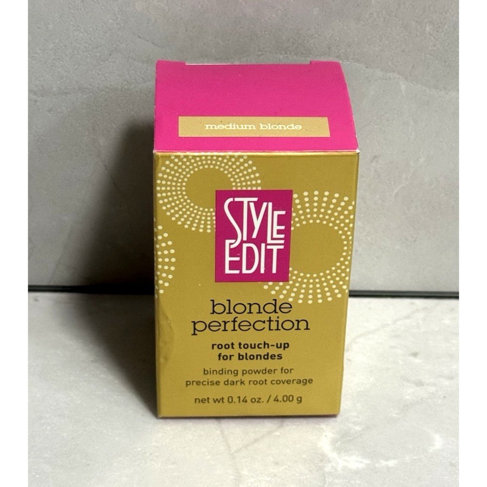 New Style Edit Blonde Perfection Root Touch-Up Powder Medium Blonde 0.14 oz